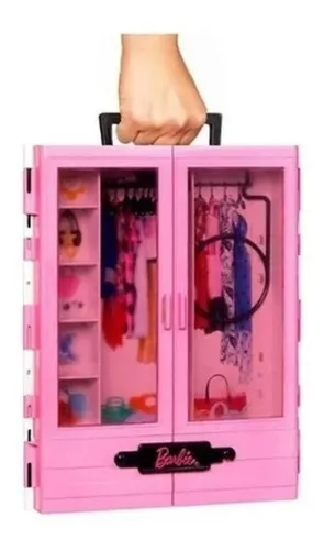 Boneca Barbie Com Cenário E Guarda Roupa De Luxo - Mattel em