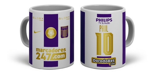 Imagen 4 de 4 de Taza Alianza Lima Personalizada 11oz