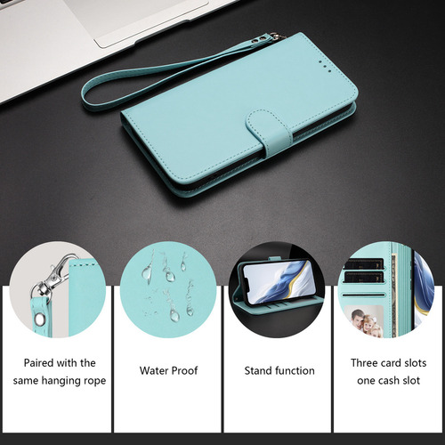 Funda Para Teléfono Samsung Galaxy A, Funda De Piel Tipo Cartera, Color Menta Pt187