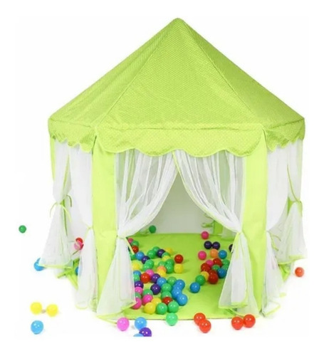 Imagen 2 de 3 de Carpa Castillo Princesa Principe Niña Casa Jardin Playa