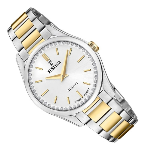 Imagen 2 de 2 de Reloj Festina Mujer F20619/1 Acero Combinado Dorado