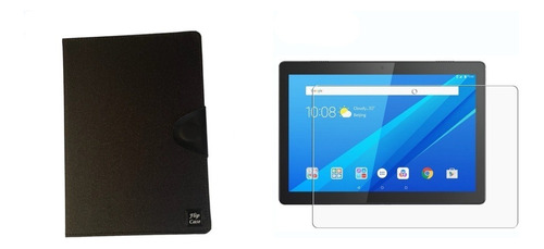 Vidrio + Estuche Agenda Para Lenovo Tab M10 X505f 10.1'