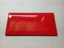 Comprar Azulejo Tipo Subway Rojo Brillante Biselado 10x20 Cm