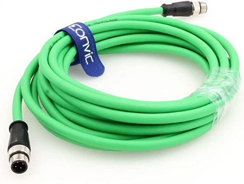 Eonvic Cable Gigabit Ethernet Flexible M12 D Code 4 Pines A.