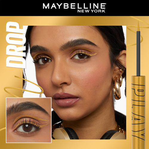 Delineador Líquido Maybelline Tattoo Liner Play Drop Metalizado