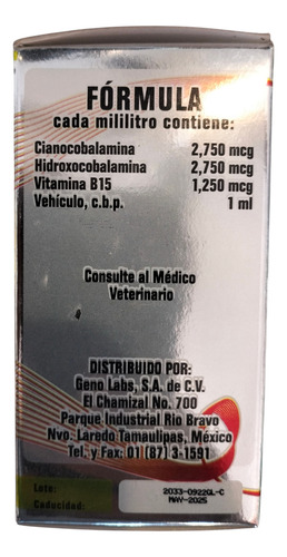 Super Vitamina B12 5500+b15
