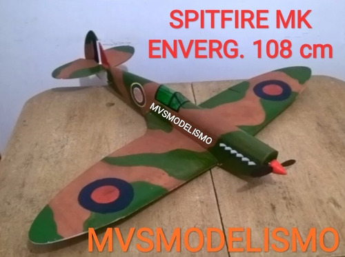 Planta Pdf Spitfire Mk Escala P/ Depron Ou Poliondas + Brind
