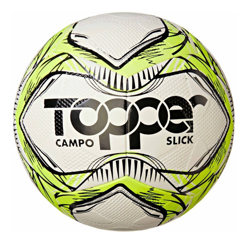 Bola De Futebol De Campo Slick 2020 Topper Cor Amarelo Neon/Preto