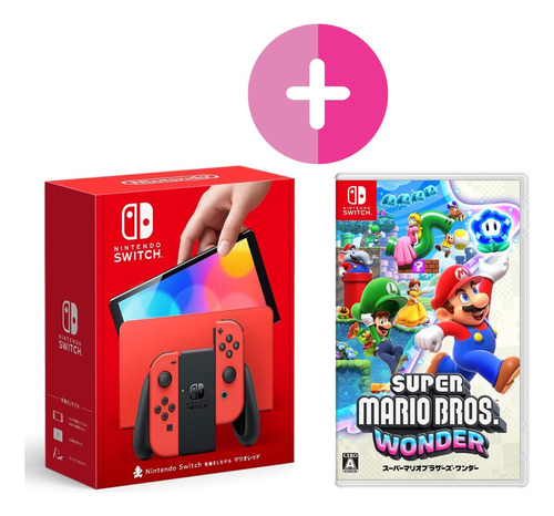 Nintendo Switch Versión Mario Red 2023