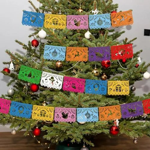 30 Adornos Navideños Mexicanos De Madera Grande 6 3'' 3 9''