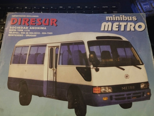 Minibús Metro Folleto Catálogo Bus Original Colección Impres (Usado)
