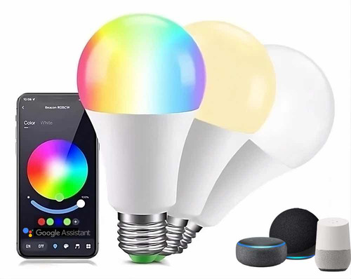 Bombillo Led Wi-fi (inteligente) Rgb+blanco Google Y Alexa*