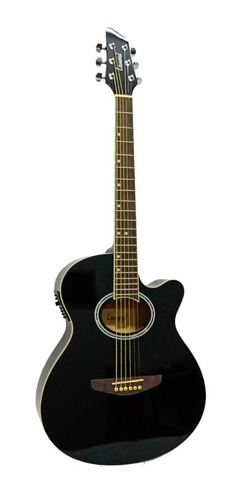 Guitarra Electroacústica Leonard Tipo Apx Corte Y Eq Negra