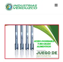 Comprar Juego De 4 Bayonetas Acero Inox Para Maquinas Tortilladoras 