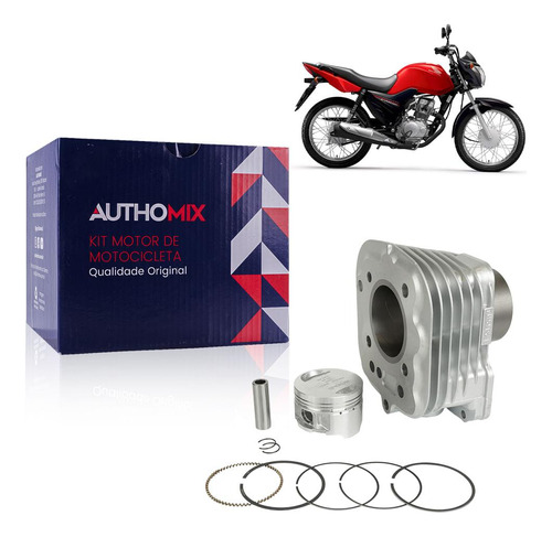 Kit Motor Cilindro Authomix Km01170 Cg 125 Nxr 125 2002-08