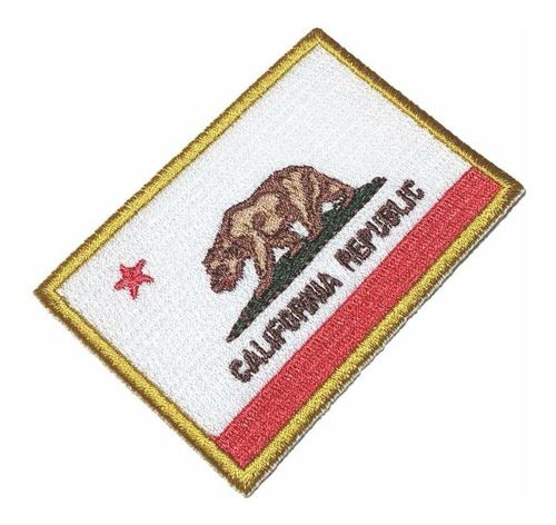 Be0194t01 California República Ee. Uu. Bandera Emblema...