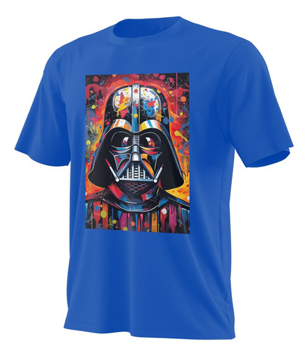Playera Star Wars Varder Art Manga Corta Estampado Suave