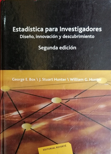 Estadística Para Investigadores George Box Edición 2a
