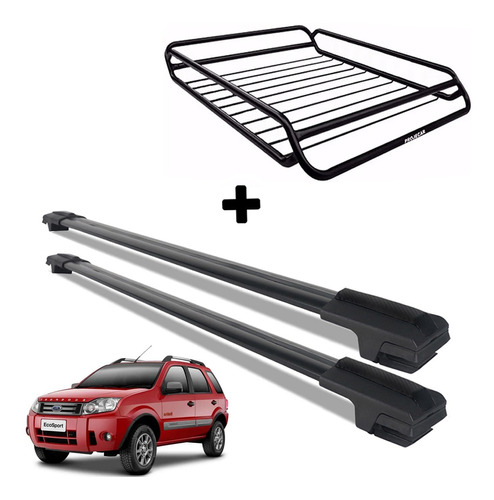 Bagageiro Gradeado + Travessa De Teto Ford Ecosport 10 A 12