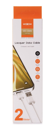 Cable Para Lightning Para iPhone Carga Rápida 2.4a 2 M Moxom