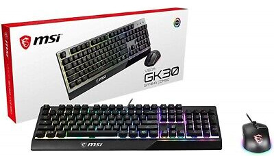 Msi Vigor Gk30 Wired Rgb Gaming Keyboard & Clutch Gm11 R Vvc