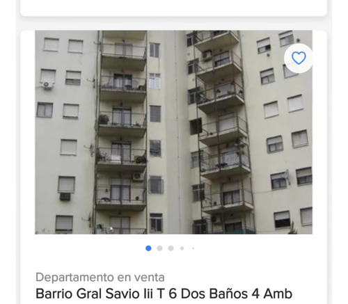 Vendo Departamento 4ambientes Torres Cafayate 