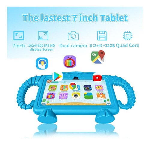 Tablet Para Niños K07 Row, Android 11, 6ram 32gb, 7 Pulgadas