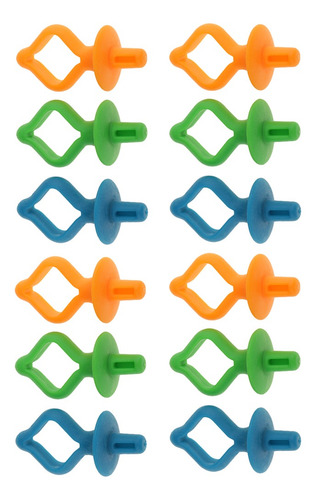 24 Piezas Abrazaderas De Porta Bobinas Pins Clips Titulares