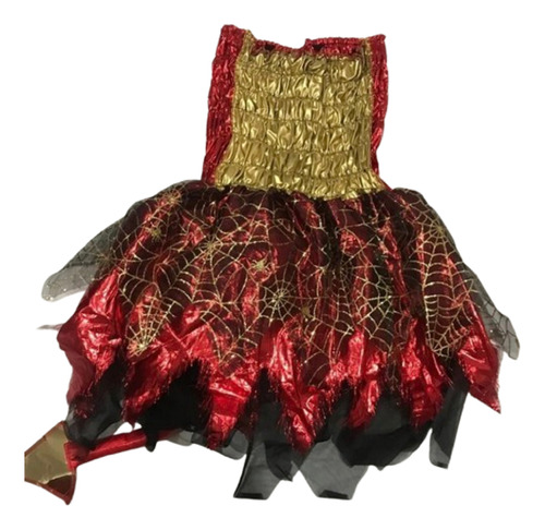 Disfraz Diabla Rojo Genérico Para Mujer Talla Chica (Usado)