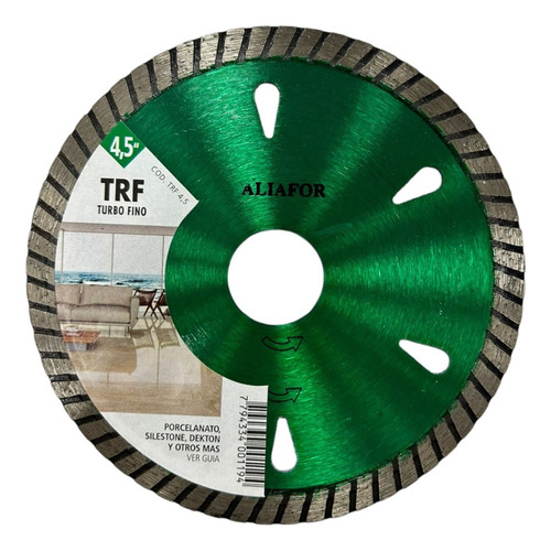 Disco De Corte Diamantado Aliafor Trf4,5 Porcelanato