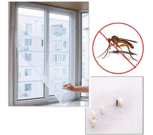 Imagem 4 de 6 de 3 Tela Mosquiteiro Para Janelas 1,00 X 1,20 M Velcro Lavável