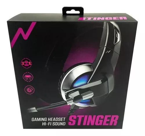 Auriculares Gamer Pc Ps4 Switch Play Microfono Noga Izanagi Color Negro