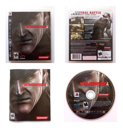 Metal Gear Solid 4 Guns Of The Patriots Ps3 Playstation 3 (Reacondicionado)