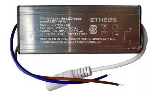 Driver Para Led Panel Plafón18w Fuente O Transformador