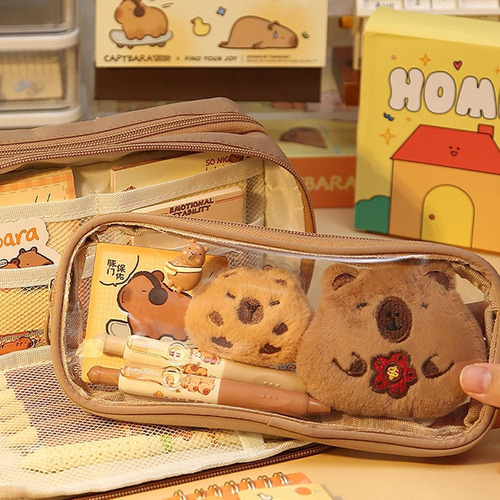Estuche Aesthetic De Lapicera De Capibara Estuche P Lápices