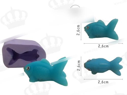 Molde Forma Silicone Peixe Kinguio