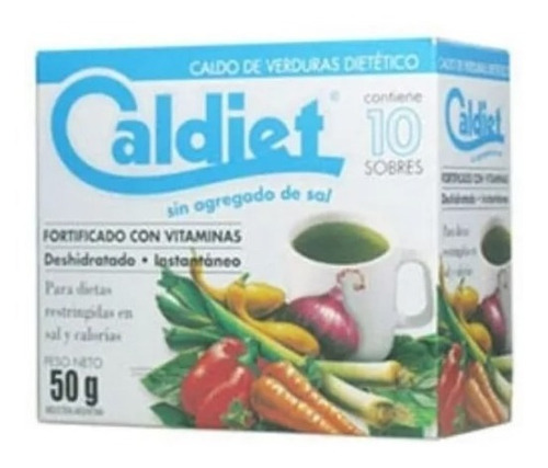 Pack X 24 Caldo De Verduras Sin Sal Caldiet X 10 Sobres