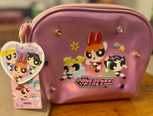 Neceser Chicas Superpoderosas Original Importado Miniso Rosa Superpoderosas