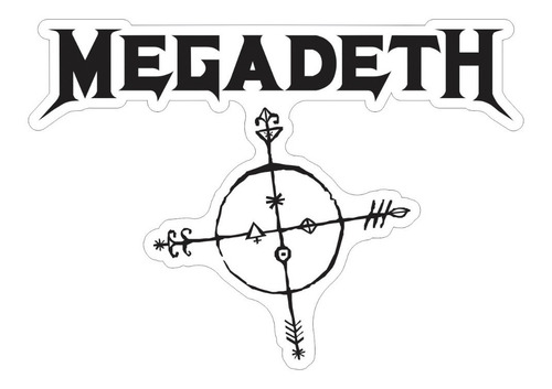 Megadeth - 4 Adesivos - Pt-000179