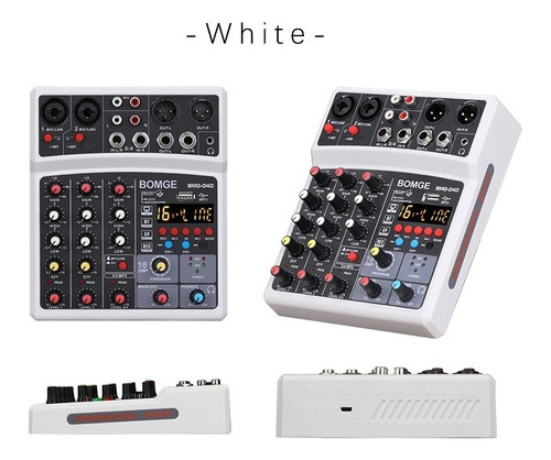 Bomge 16-dsp Audio Sound Mixer With Usb Bluetooth, Phantom