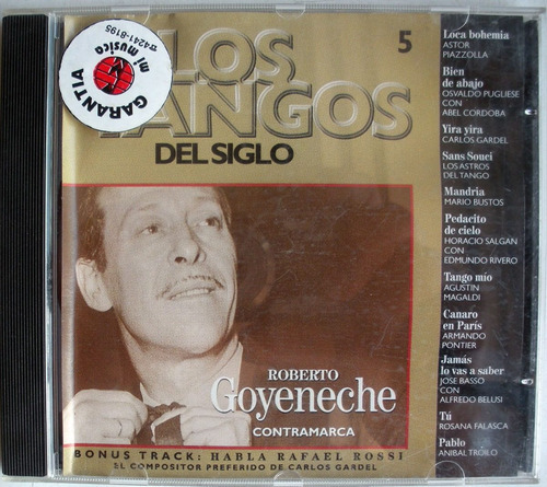 Roberto Goyeneche  Contramarca Tango Del Siglo - Cd Nacion 