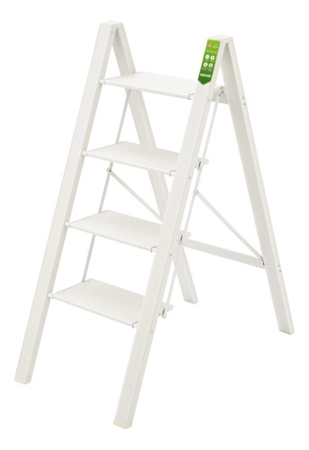 Rikade - Escalera Plegable Con Pedal Antideslizante Ancho, E