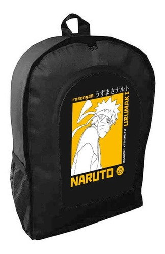Mochila Negra  Naruto Shippuden Adulto / Escolar N5