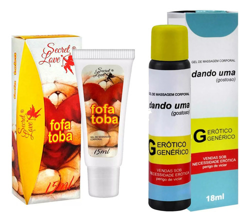 Gel Exitante Anestésico Fofa Toba E Gel Retardante Dando Uma Sabor Neutro