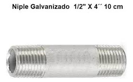 Niple Galvanizado 1/2 4 Pulgada 10cm F5