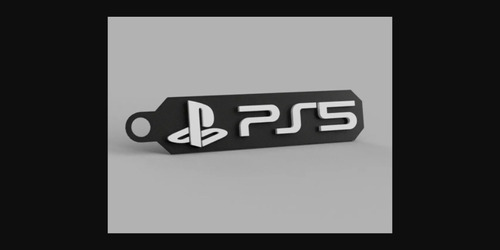 Llavero Playstation Ps5 Impreso 3d Personalizable