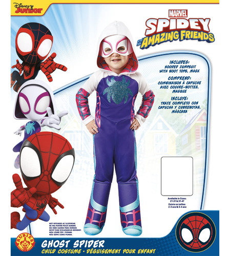 Disfraz De Rubíes Para Niños Pequeños, Marvel Spidey Y Sus I