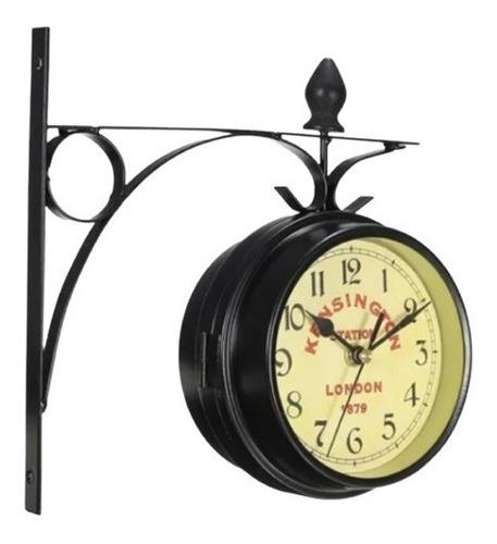 Reloj Colgante De Pared Antiguo De Doble Cara, Silencioso