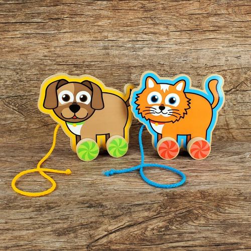 Imagen 2 de 2 de Juego De Arrastre Infantil De Madera Pipikuku