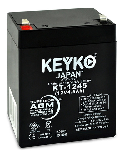 Batería Para Ups 12v 4.5ah Ciclo Profundo Marca Keyko